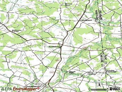 Goldsboro topographic map