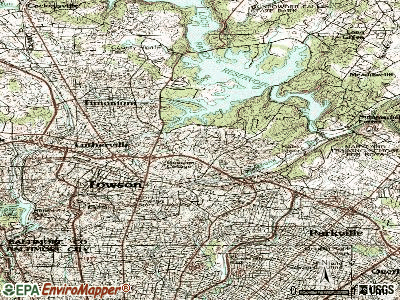 Hampton topographic map