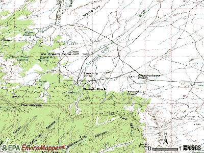 Rough Rock topographic map