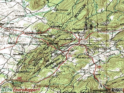Highfield-Cascade topographic map