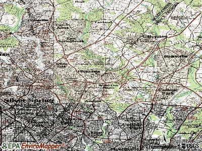 Hillandale topographic map