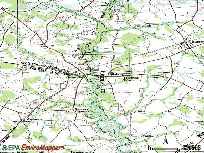 Hillsboro topographic map
