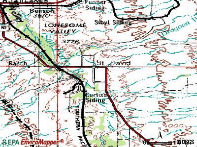 Round Rock topographic map