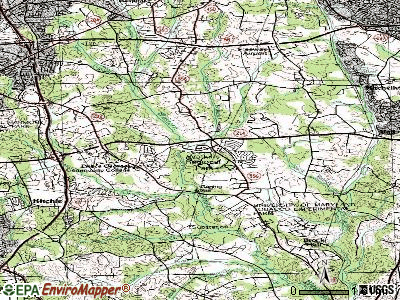 Langley Park topographic map