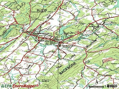 Loch Lynn Heights topographic map