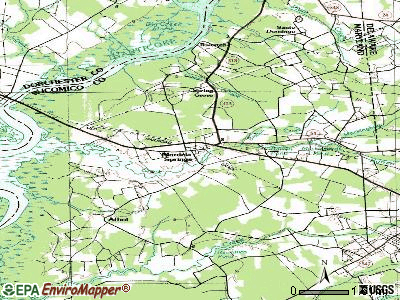 Mardela Springs topographic map