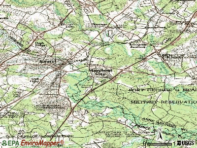Maryland City topographic map