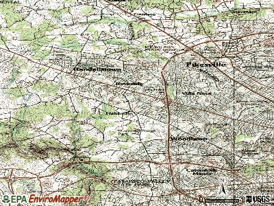 Milford Mill topographic map