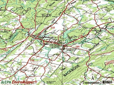 Mountain Lake Park topographic map