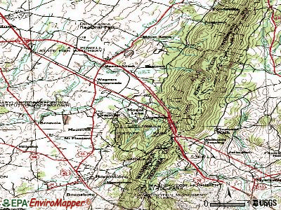 Mount Lena topographic map