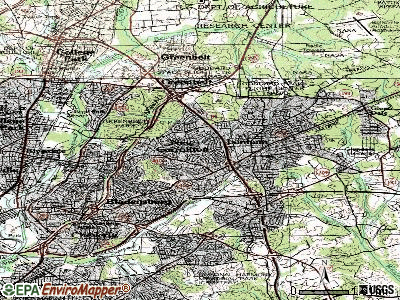 New Carrollton topographic map