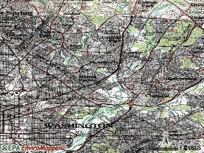 North Brentwood topographic map