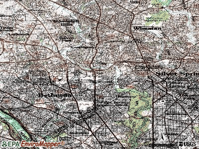 North Chevy Chase topographic map