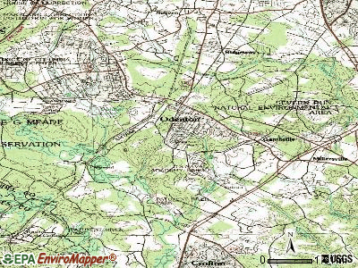 Odenton topographic map