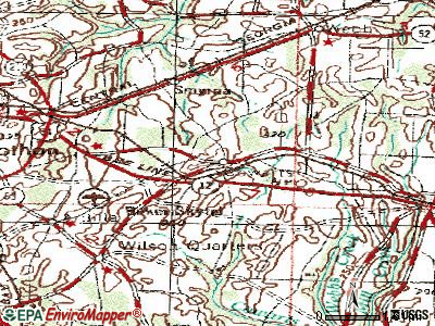 Cowarts topographic map