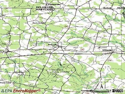 Pittsville topographic map