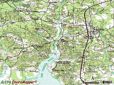 Port Tobacco Village topographic map