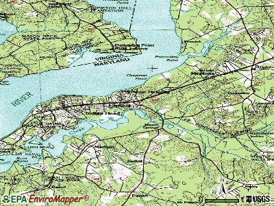 Potomac Heights topographic map