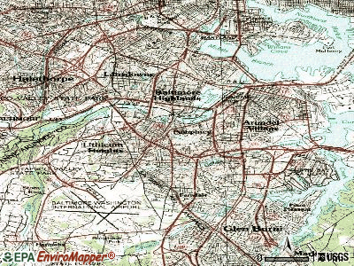 Pumphrey topographic map