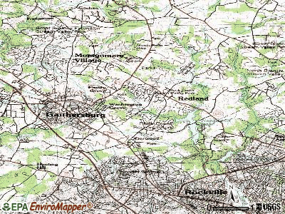Redland topographic map