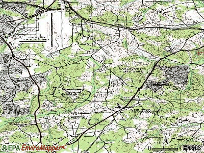 Rosaryville topographic map