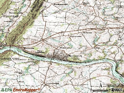 Rosemont topographic map