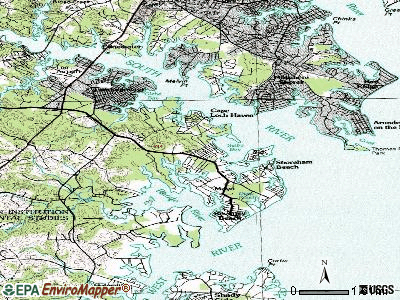 Selby-on-the-Bay topographic map