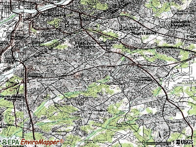 Temple Hills topographic map