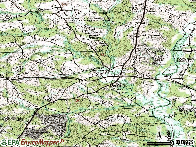 Upper Marlboro topographic map