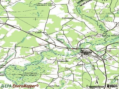 West Pocomoke topographic map