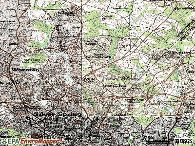 White Oak topographic map
