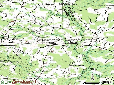 Willards topographic map