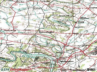 Wilson-Conococheague topographic map