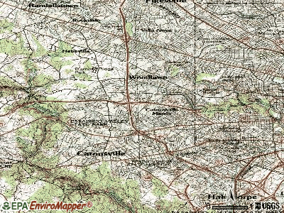 Woodlawn topographic map