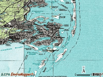 Chatham topographic map