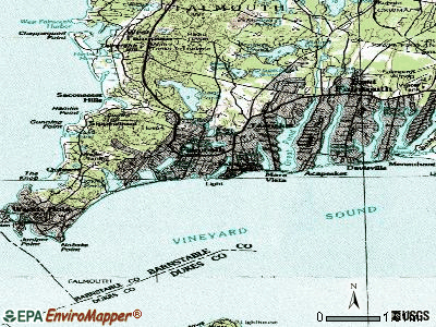 Falmouth topographic map