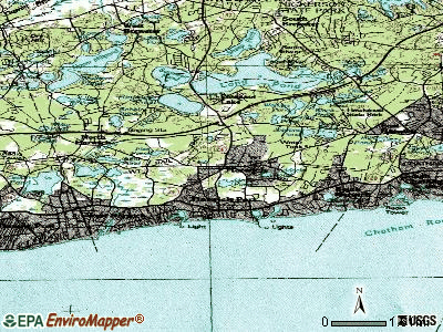 Harwich topographic map