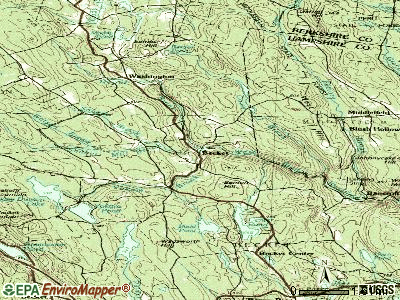 Becket topographic map