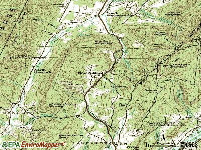 New Ashford topographic map
