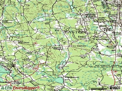 Easton topographic map