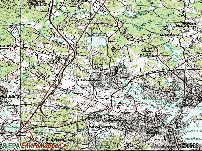 Danvers topographic map