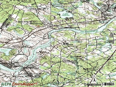 West Newbury topographic map