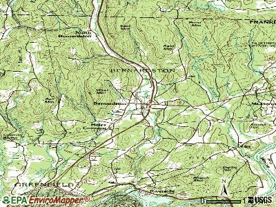 Bernardston topographic map