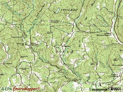 Leyden topographic map