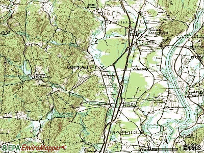 Whately topographic map