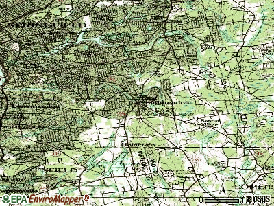 East Longmeadow topographic map