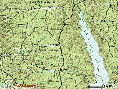 Pelham topographic map