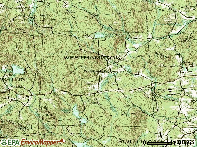 Westhampton topographic map