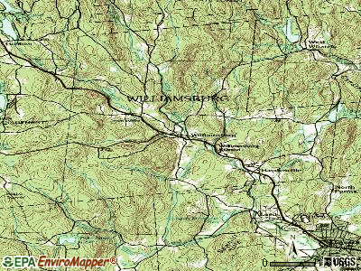 Williamsburg topographic map