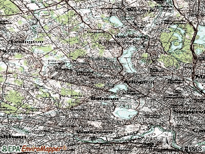 Arlington topographic map